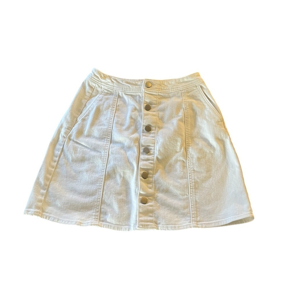 Womens’ A New Day White Jean Mini Skirt Size 2